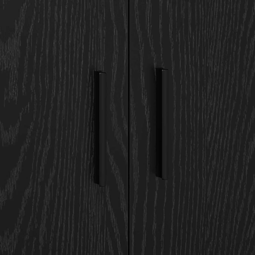 Badschrank Schwarz Eichen-Optik 103 x 41 x 40 cm Holzwerkstoff
