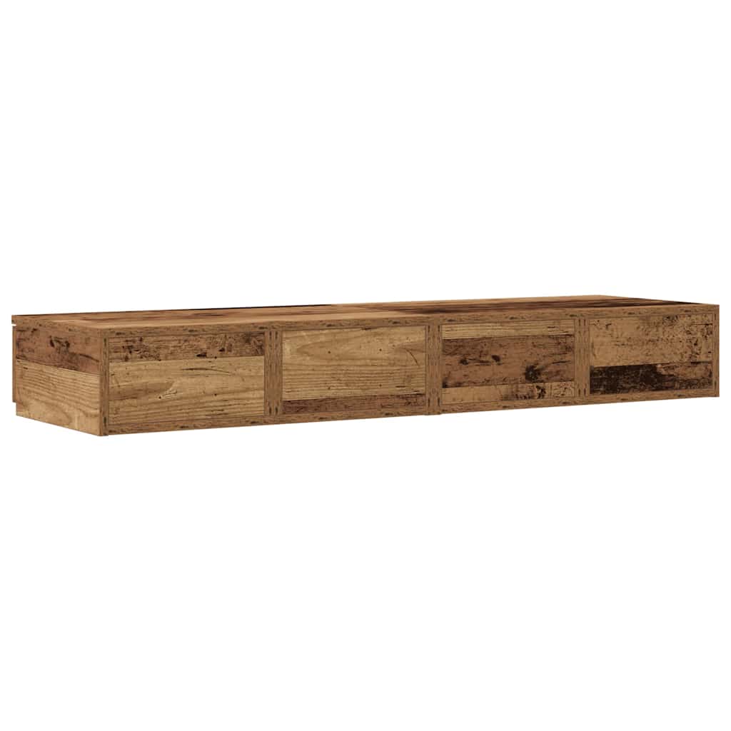 Bettschubladen Altholz 120 x 36.5 x 16.5 cm Holzwerkstoff