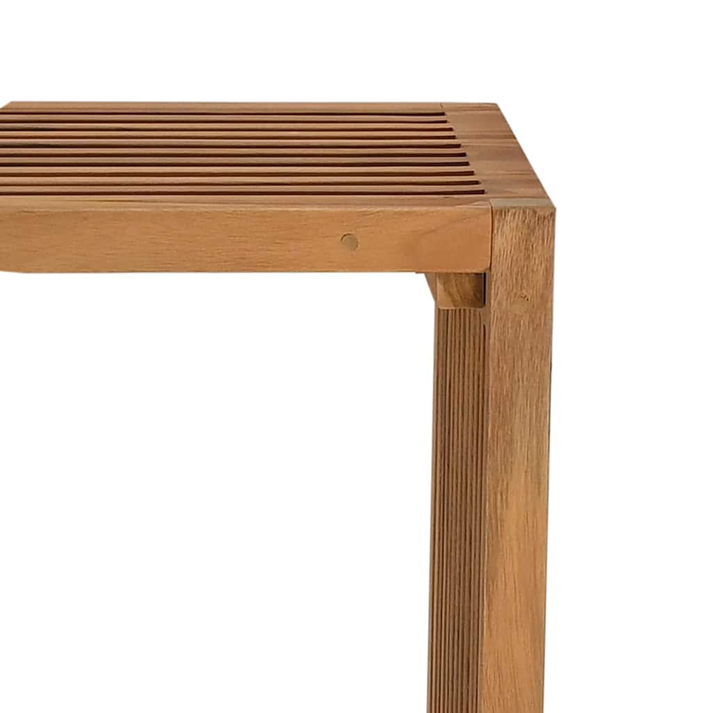 Garten Beistelltisch Braun 50 x 32,5 x 35 cm Teak-Massivholz