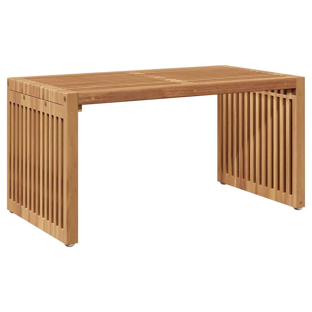 Garten Beistelltisch Braun 70 x 37,5 x 35,5 cm Teak-Massivholz