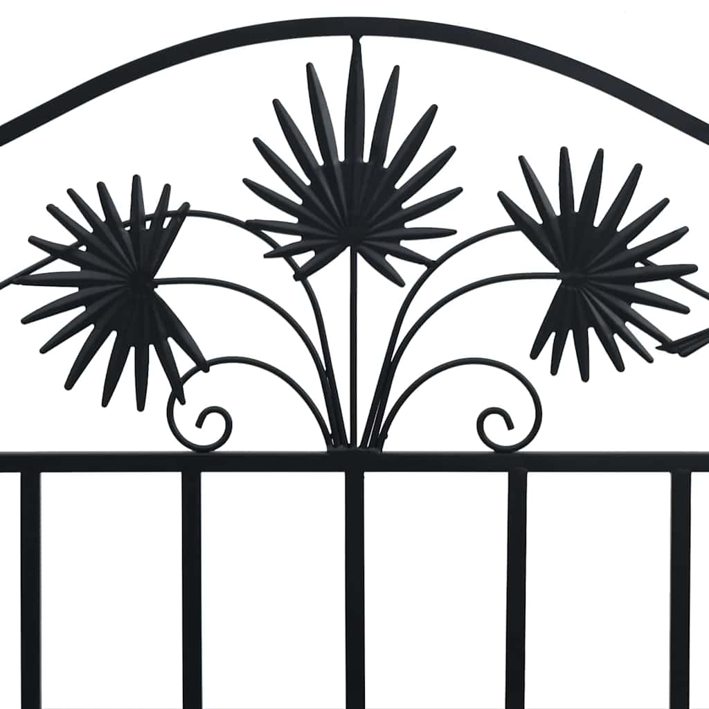 Gartenbank Schwarz 104 x 54 x 93cm Stahl