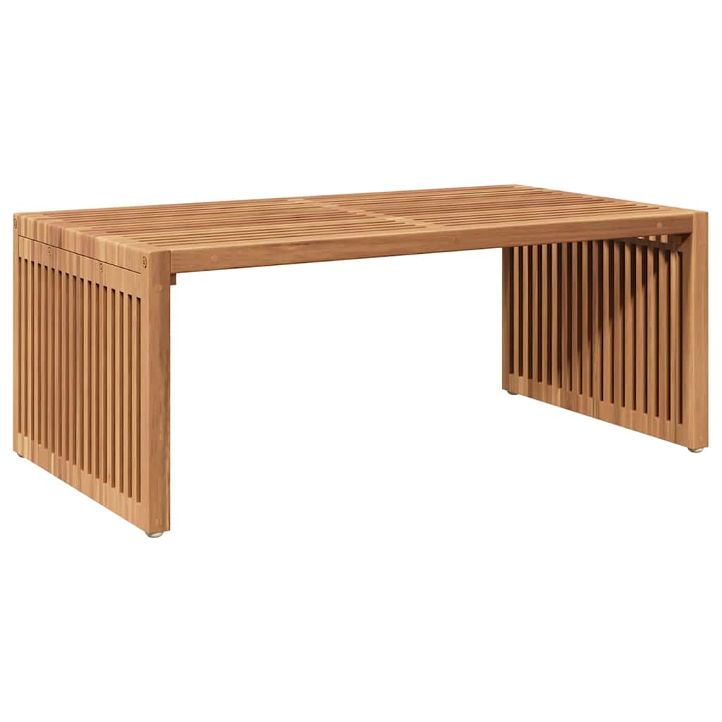 Garten Beistelltisch Braun 90 x 50 x 36 cm Teak-Massivholz