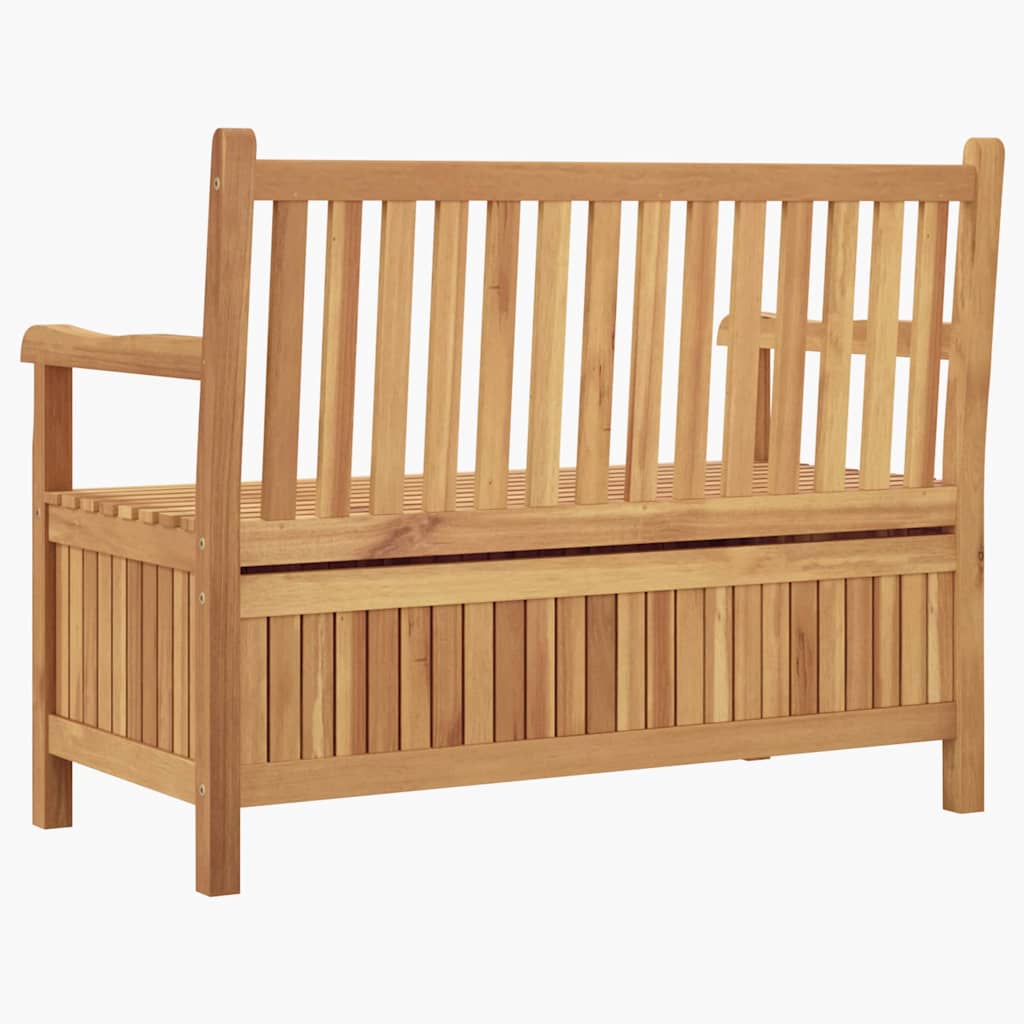 Gartenaufbewahrungsbank Braun 114 x 60 x 90 cm Massivholz Teak