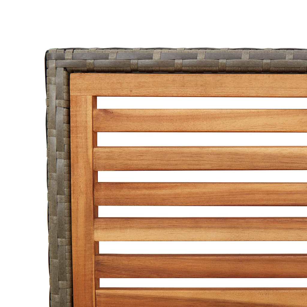 Garten Stapelstühle 2 pcs Braun, Grau