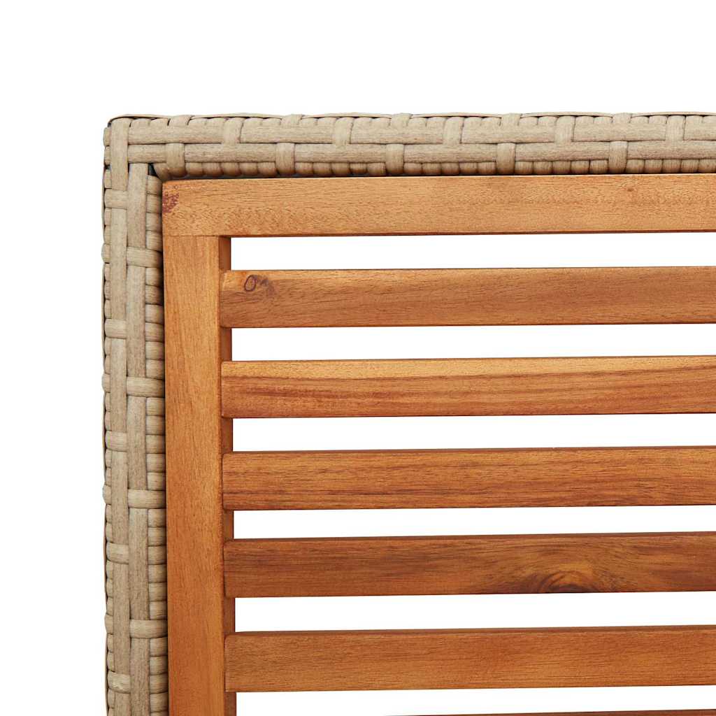 Garten Stapelstühle 2 pcs Braun, Beige