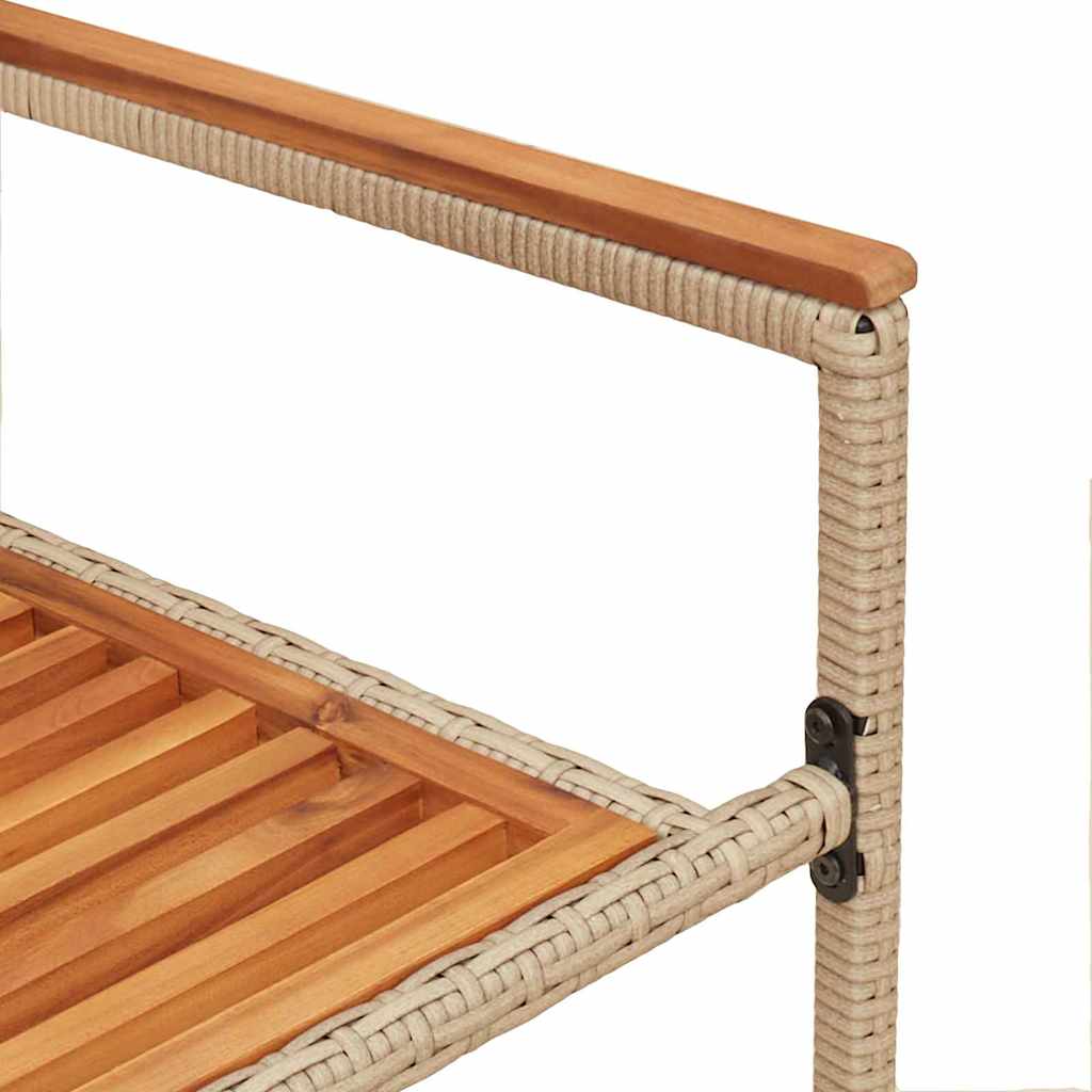 Garten Stapelstühle 2 pcs Braun, Beige