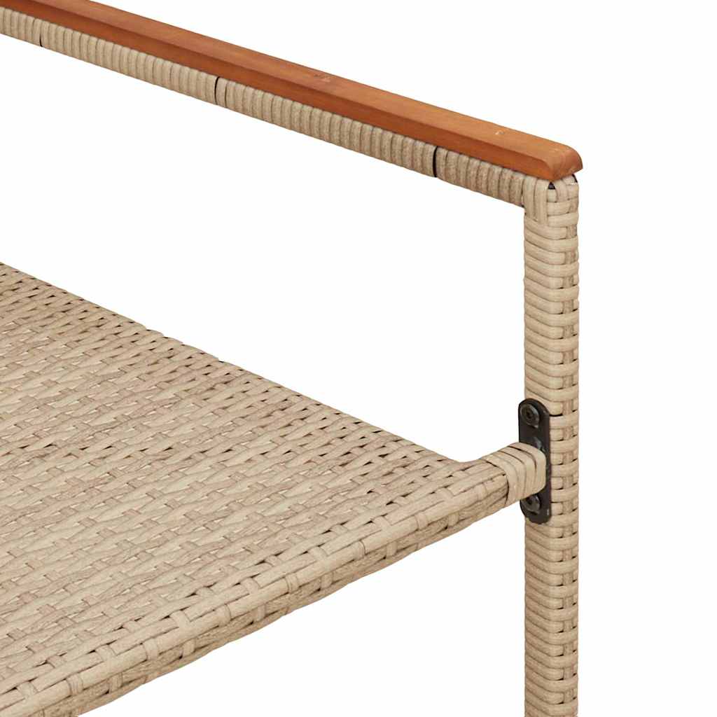 Garten Stapelstühle 2 pcs Creme, Braun