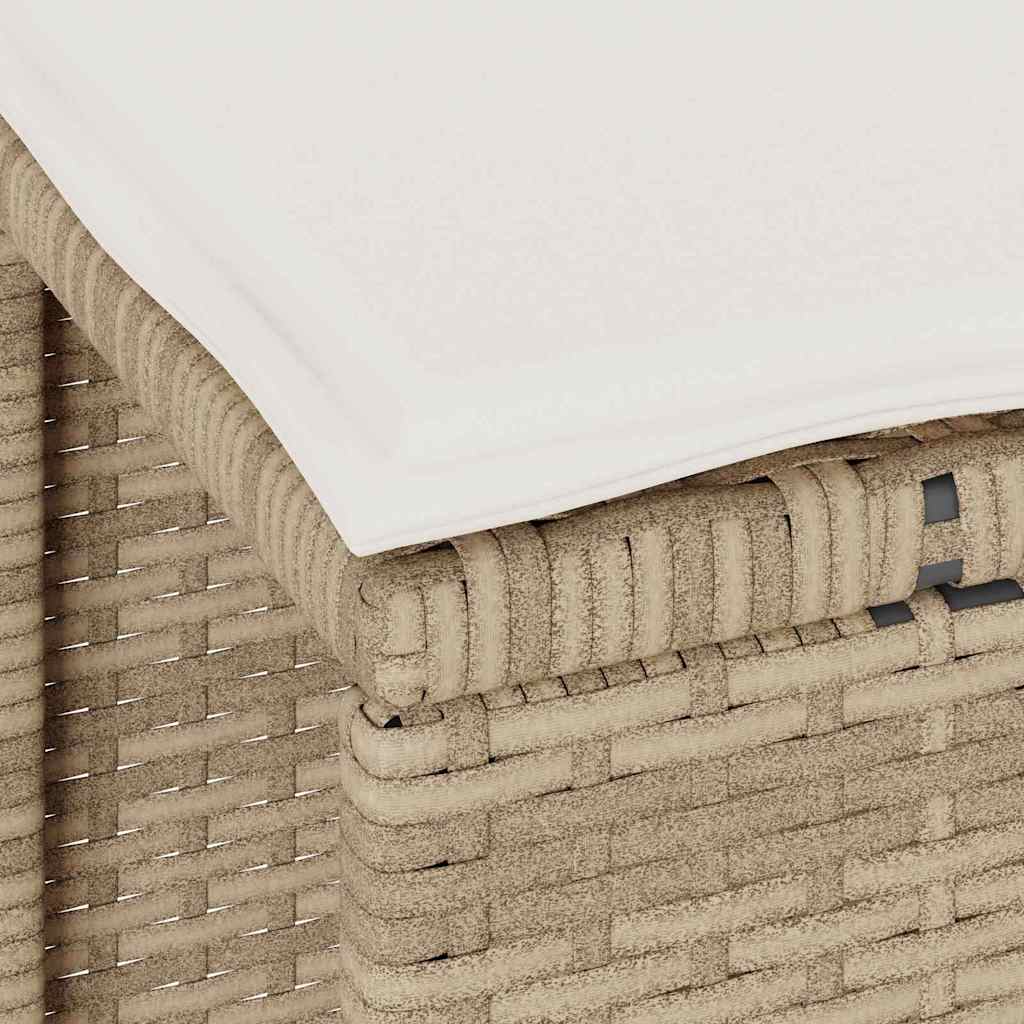 Garten Essgruppe 3 pcs Beige Poly Rattan