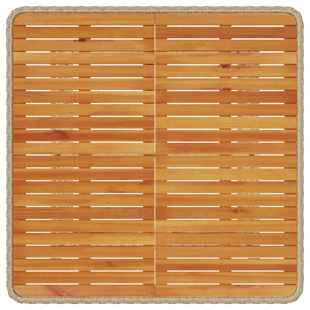 Garten Essgruppe 3 pcs Beige Poly Rattan