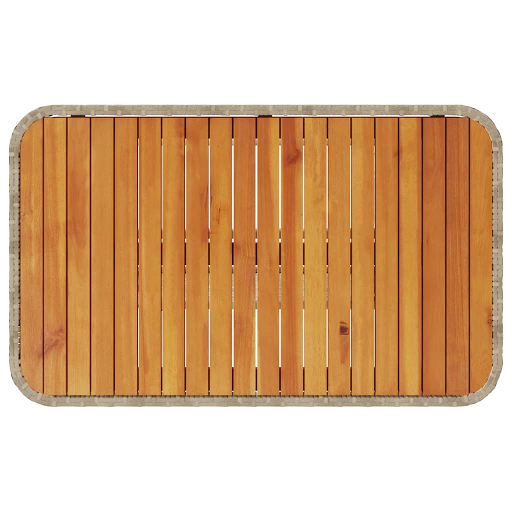 Garten Essgruppe 3 pcs Beige Poly Rattan