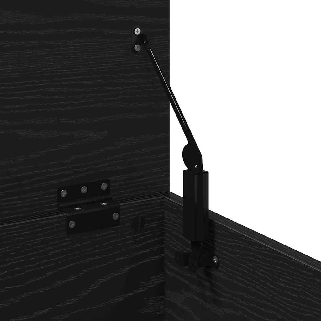 Aufbewahrungsbox Schwarz Eichen-Optik 60 x 35 x 35 cm