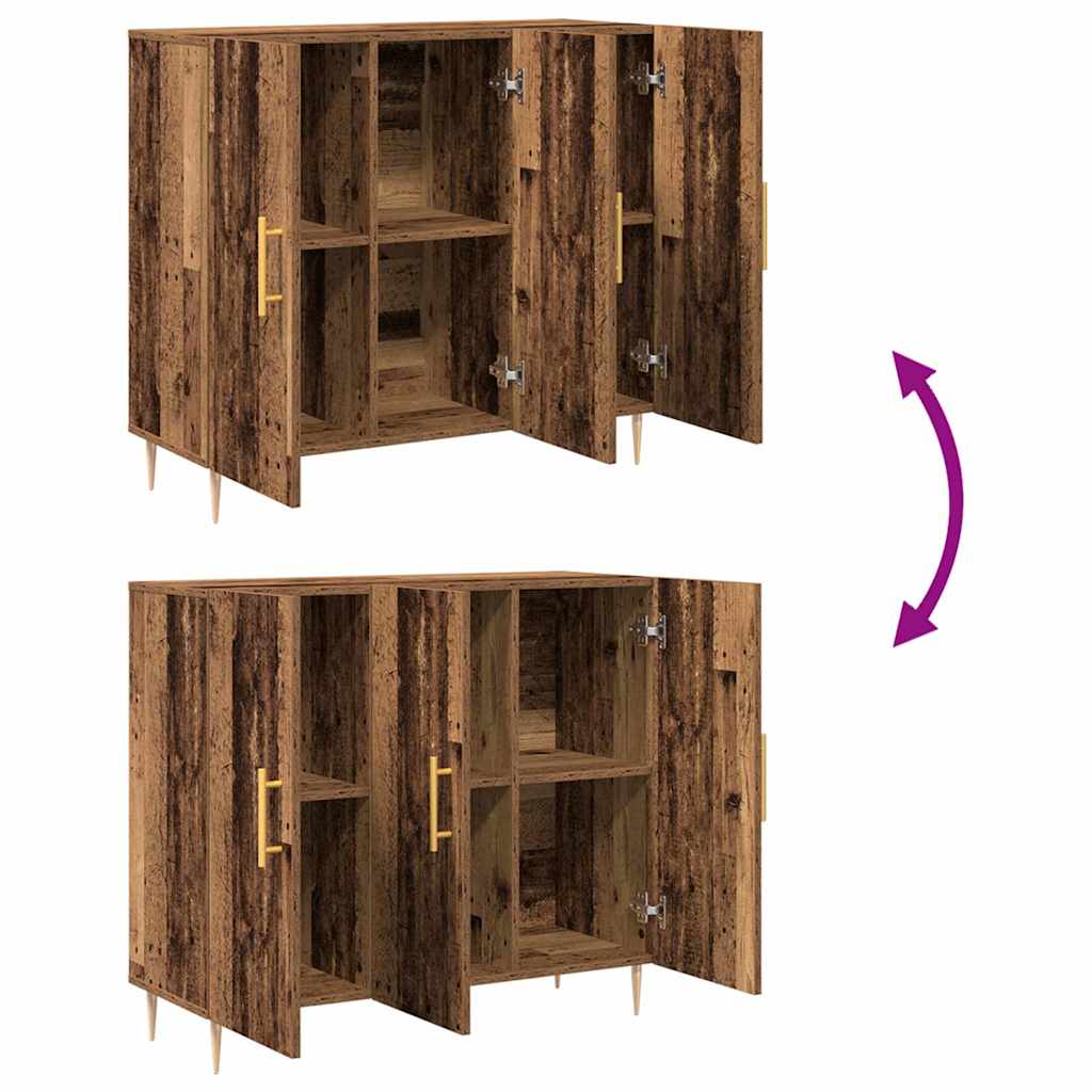 Sideboard Altholz 90 x 34 x 80 cm Holzwerkstoff