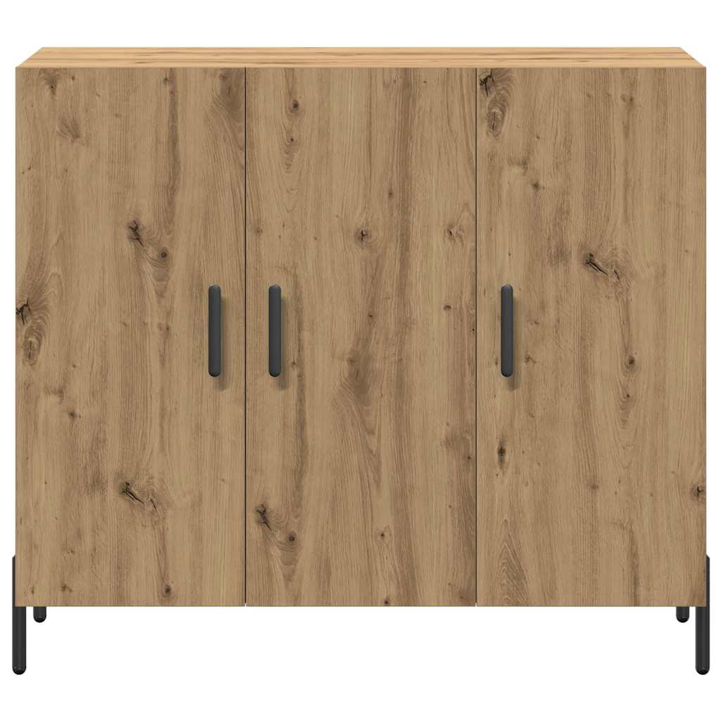 Sideboard Eiche handwerklich 90 x 34 x 80 cm Holzwerkstoff