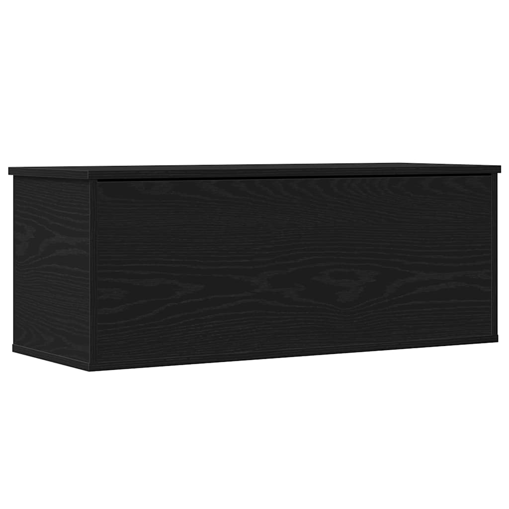 Aufbewahrungsbox Schwarz Eichen-Optik 90 x 35 x 35 cm