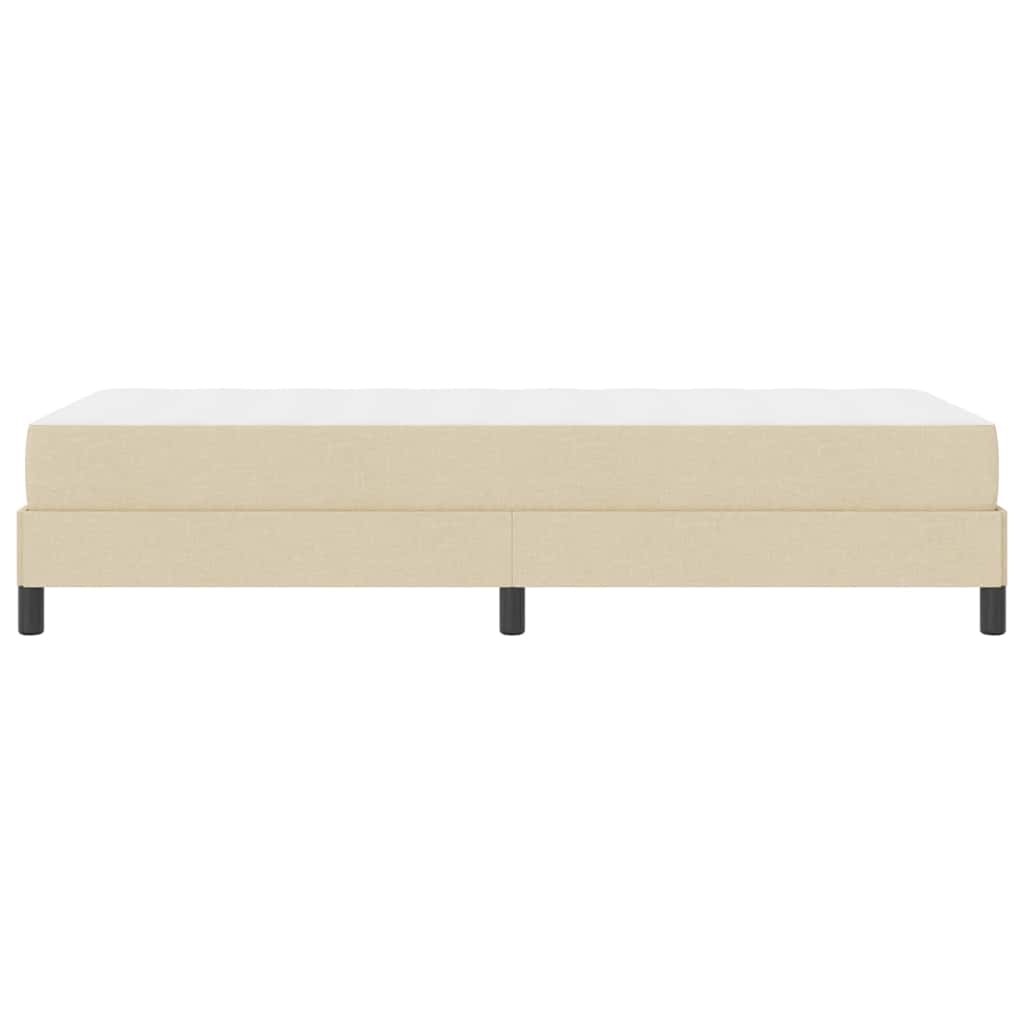 Boxspringbett mit Matratze Creme 90 x 190 cm Stoff
