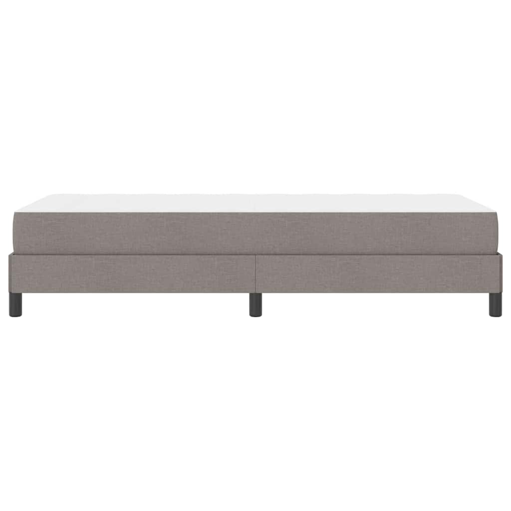 Boxspringbett mit Matratze Taupe 100 x 200 cm Stoff