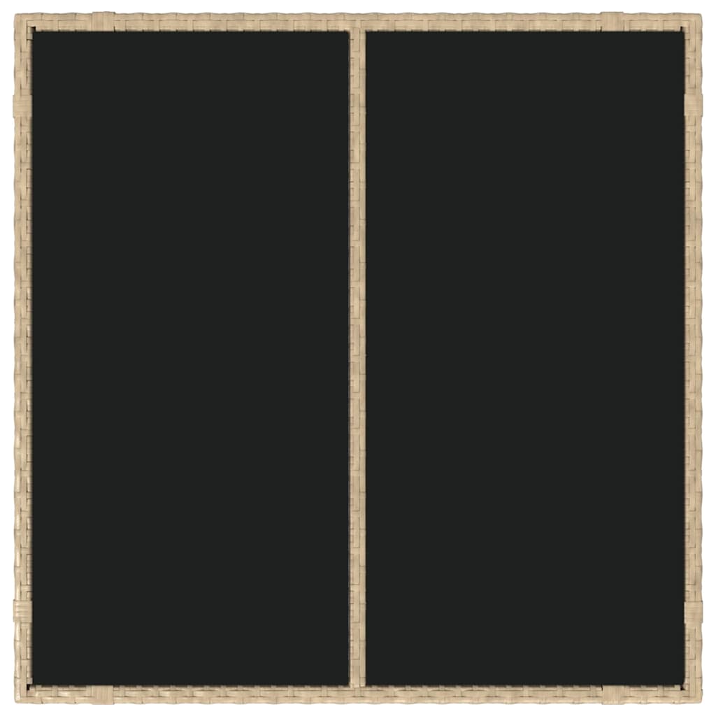 Garten Essgruppe 5 pcs Beige 90 x 90 x 75 cm Poly-Rattan