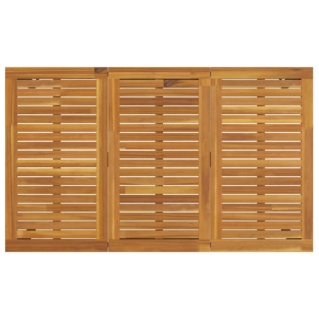 Garten Essgruppe 7 pcs Beige und Braun 150 x 90 x 75 cm