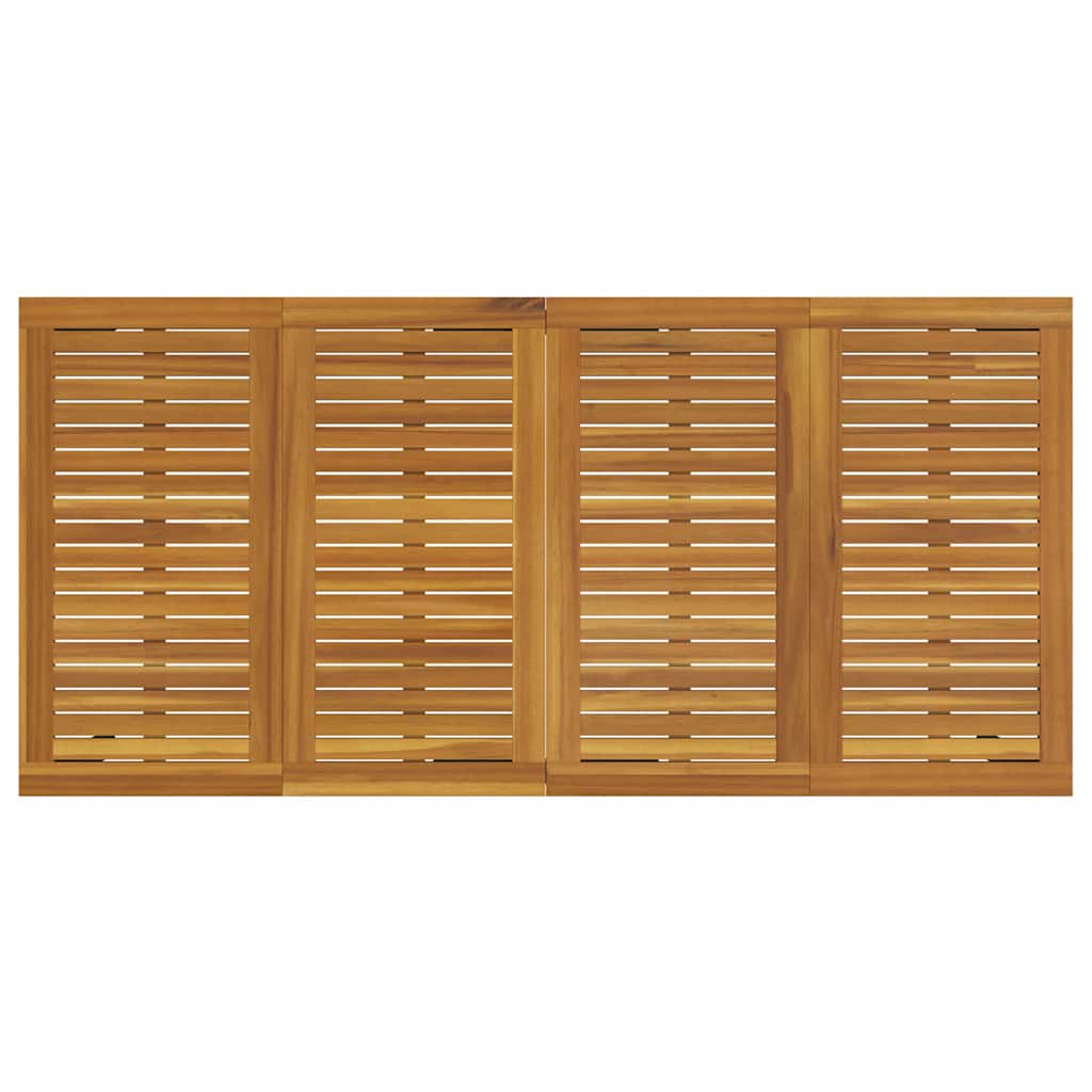 Garten Essgruppe 7 pcs Grau und Braun 200 x 100 x 75 cm