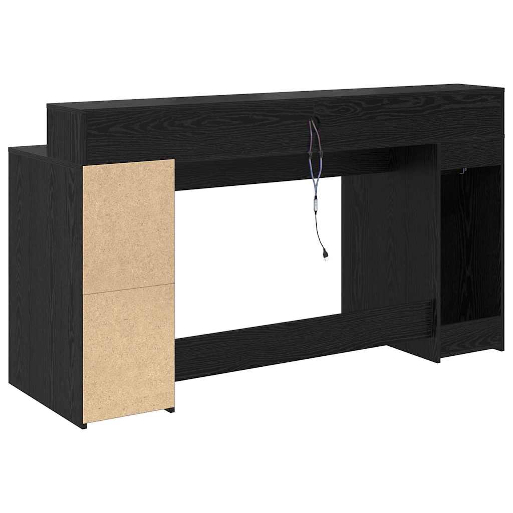Schreibtisch Schwarze Eiche 160 x 55 x 91 cm Holzwerkstoff