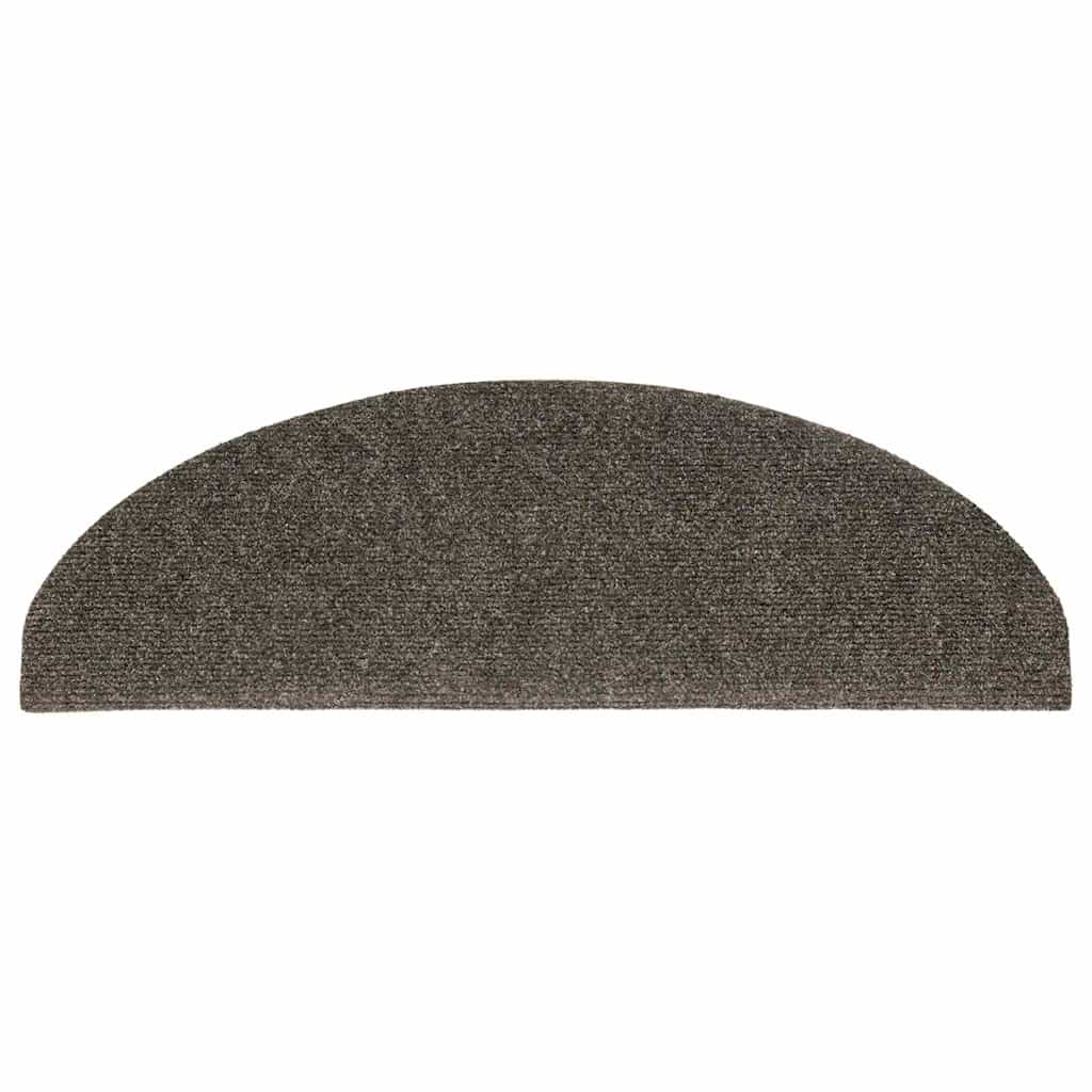 Stufenmatten Selbstklebend 20 Stk. 65x21x4 cm Anthrazit Halbrund Groß