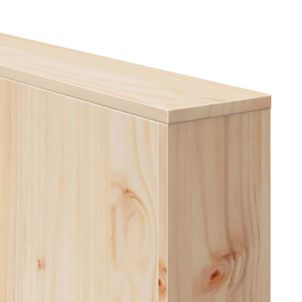 Gartensofa Braun 185.5 x 60 x 62 cm Massivholz Kiefer