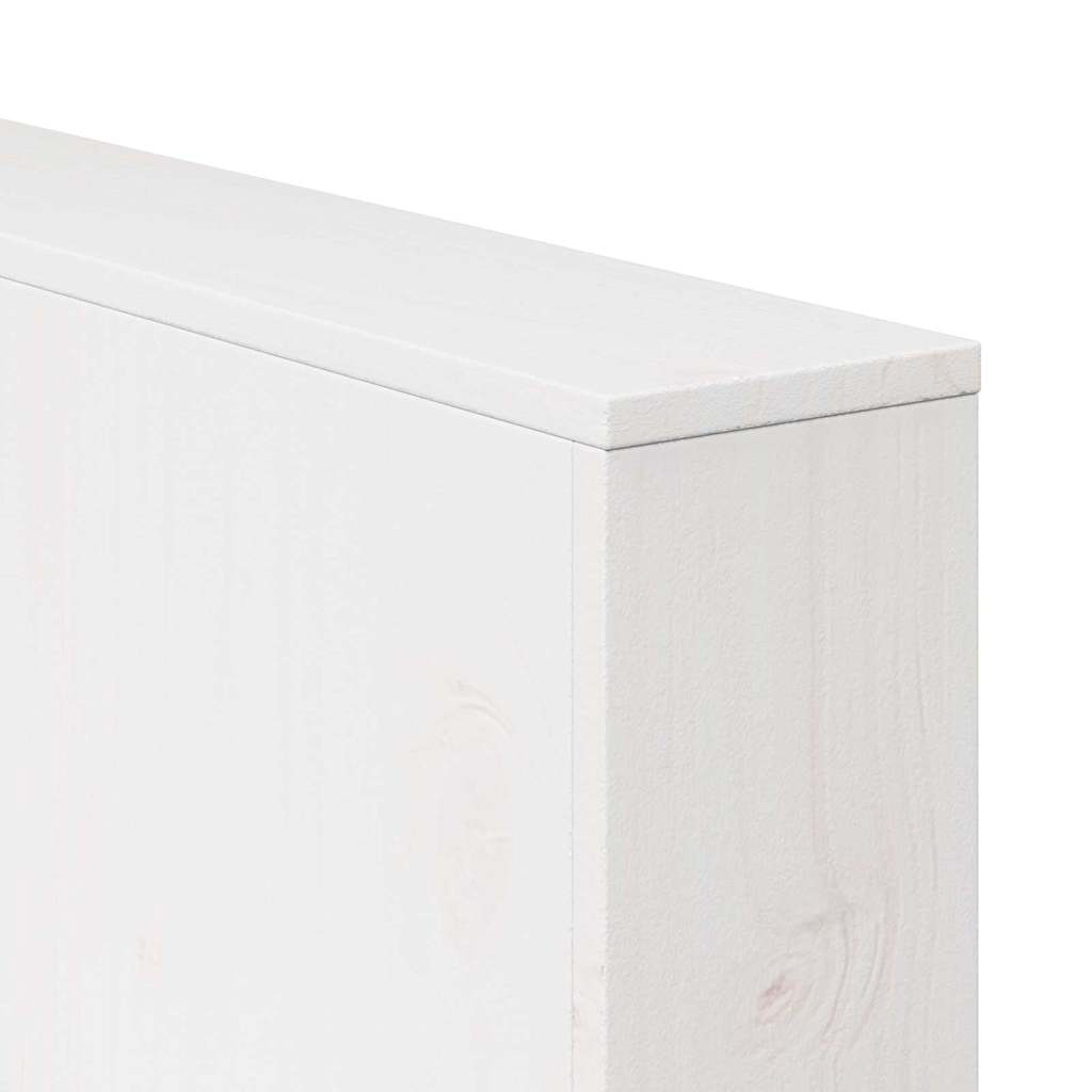 Gartensofa Weiß 185.5 x 60 x 62 cm Massivholz Kiefer