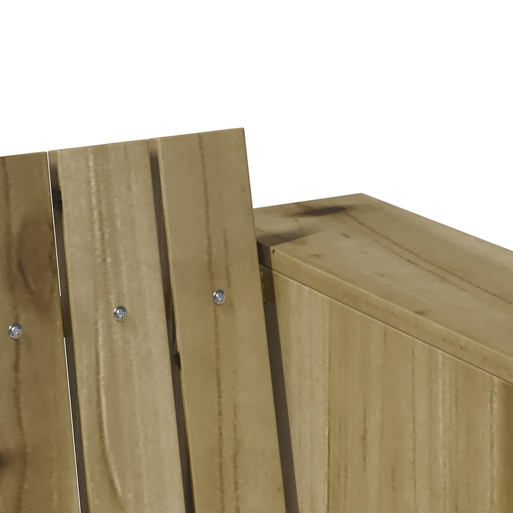 Gartensofa Grün 185.5 x 60 x 62 cm Imprägniertes Kiefernholz