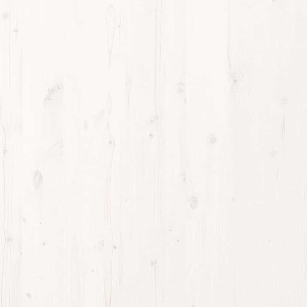 Bodenbettgestell Weiß 80 x 220 cm Massivholz Kiefer