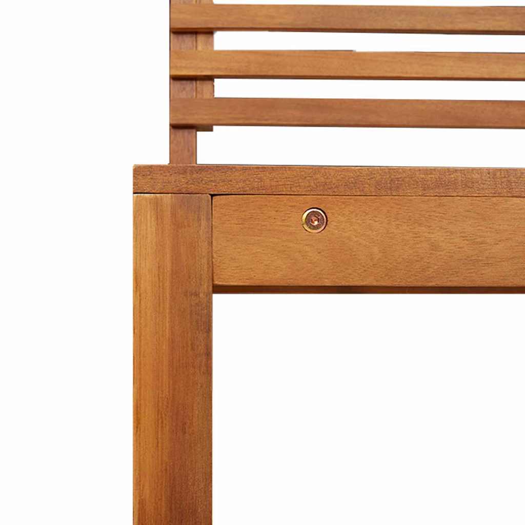 5-teiliges Akazienholz-Gartenbank-Set