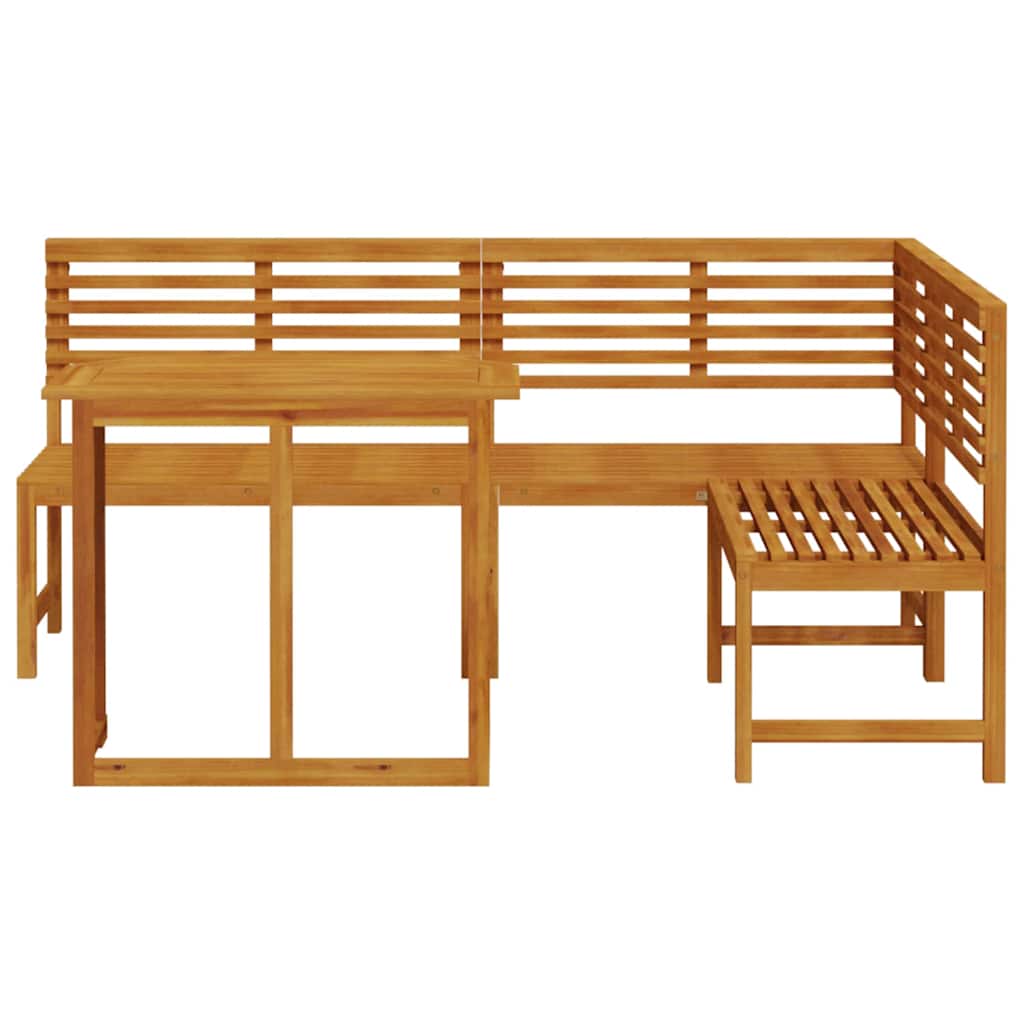 3-teiliges Garten Bistro Set - stabiler Akazienholz