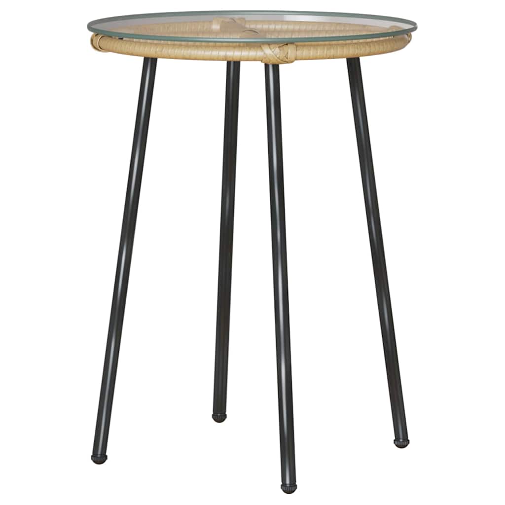 Garten Essgruppe 3 pcs Braun, Schwarz, Creme 35 x 35 x 45 cm