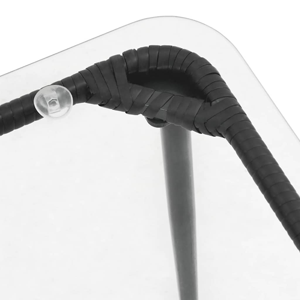 Gartentisch Schwarz 80 x 40 x 45.5 cm Poly Rattan