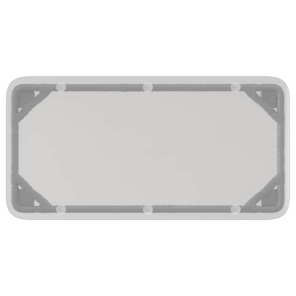 Gartentisch Schwarz 80 x 40 x 45.5 cm Poly Rattan