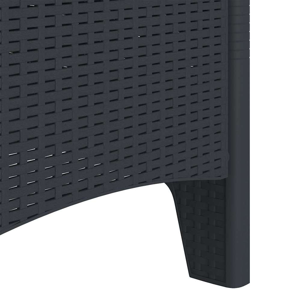 Gartenstuhl 2 pcs Anthrazit 53 x 49 x 85 cm PP