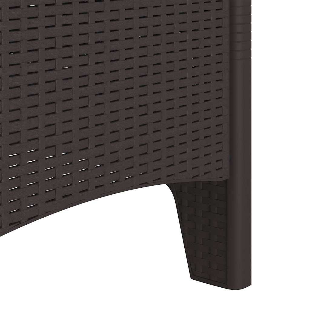 Gartenstuhl 2 pcs Braun 53 x 49 x 85 cm PP