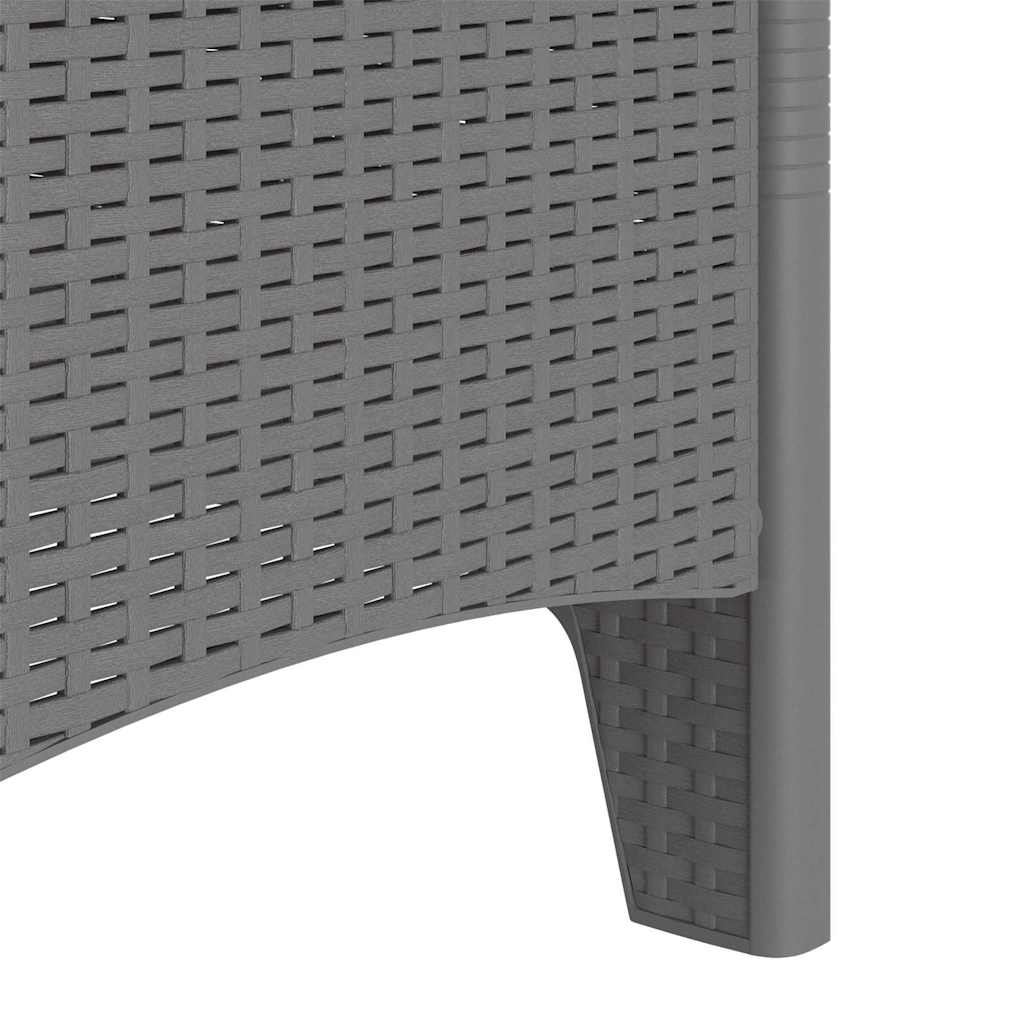 Gartenstuhl 4 pcs Hellgrau 53 x 49 x 85 cm PP