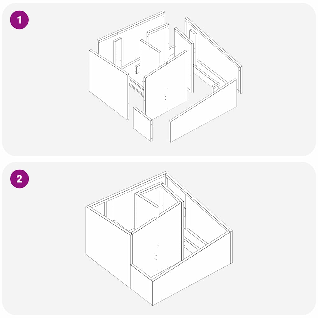 Gartenblumentopf Silber 60 x 60 x 50 cm Verzinkter Stahl