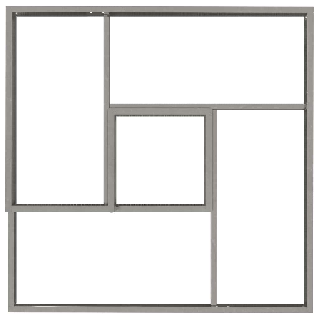 Gartenblumentopf Silber 60 x 60 x 50 cm Verzinkter Stahl