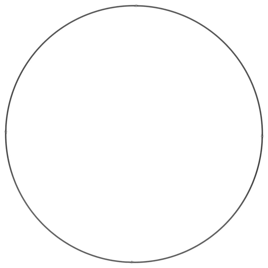 Garten 5 pcs Schwarz 120 x 120 x 20 cm Stahl