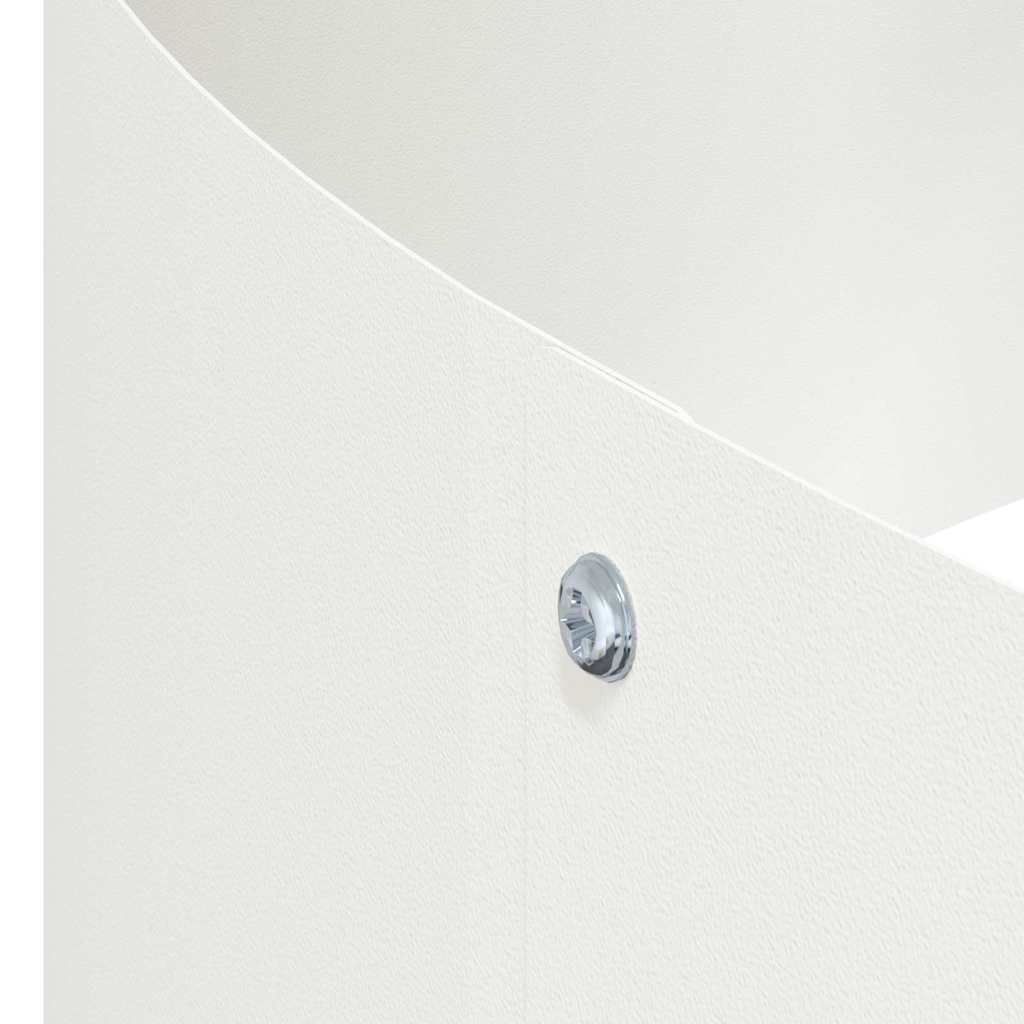 Gartenblumentopf Weiß 90 x 90 x 20 cm Stahl