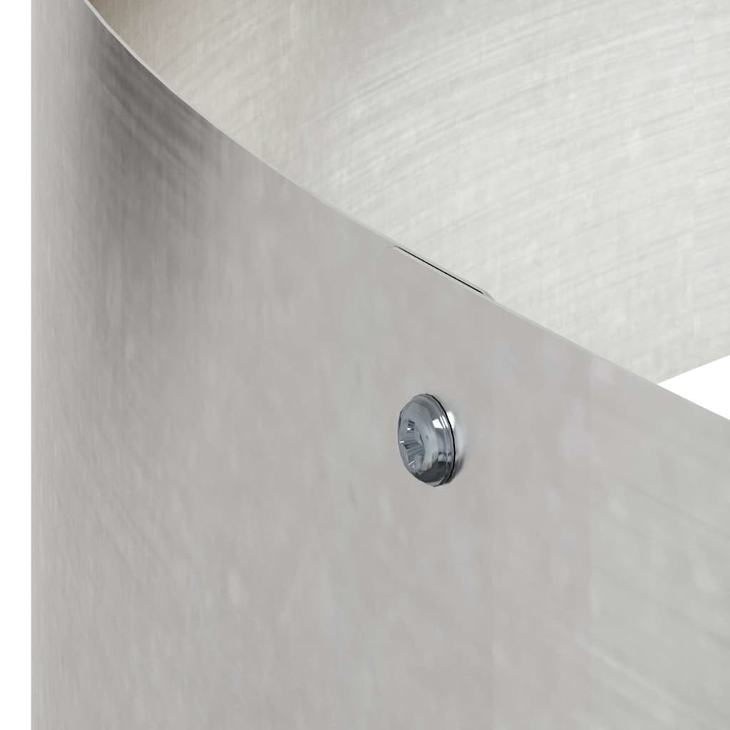 Gartenblumentopf Silber 120 x 120 x 20 cm Edelstahl