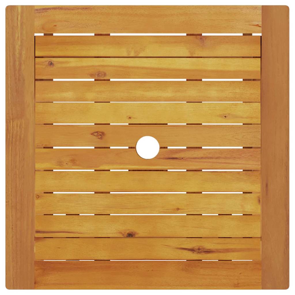 Klapp Bistro Set 3 pcs Braun Akazie Massivholz