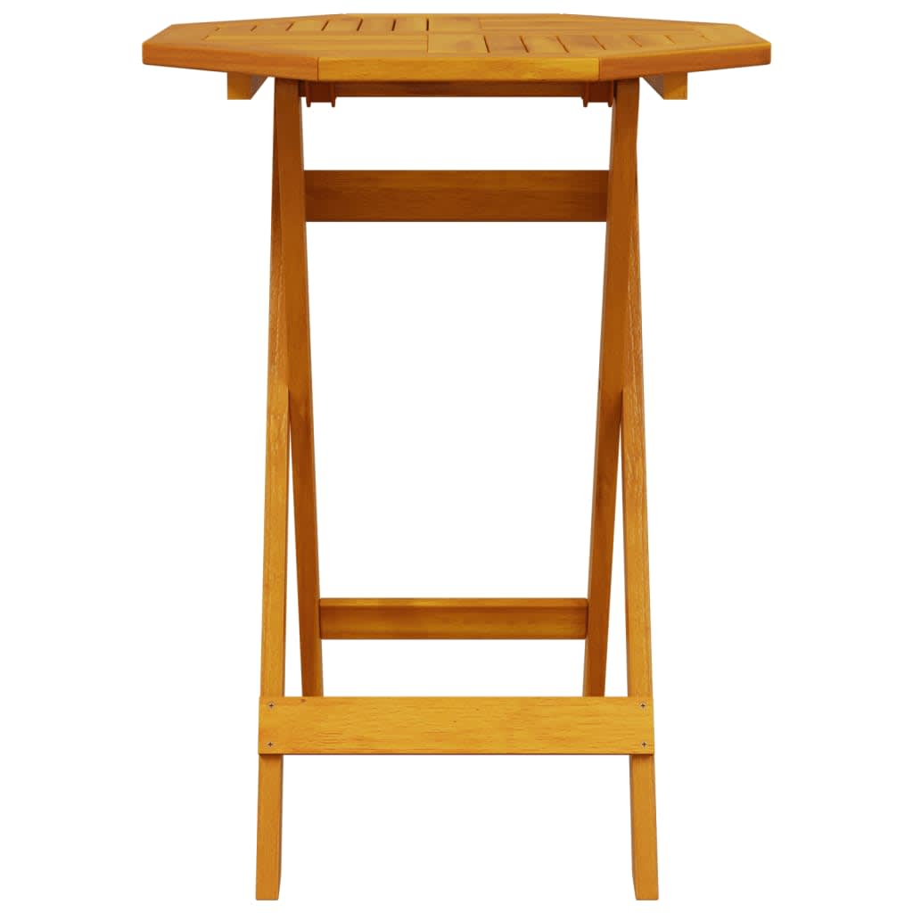 Klapp Bistro Set 3 pcs Braun Akazie Massivholz