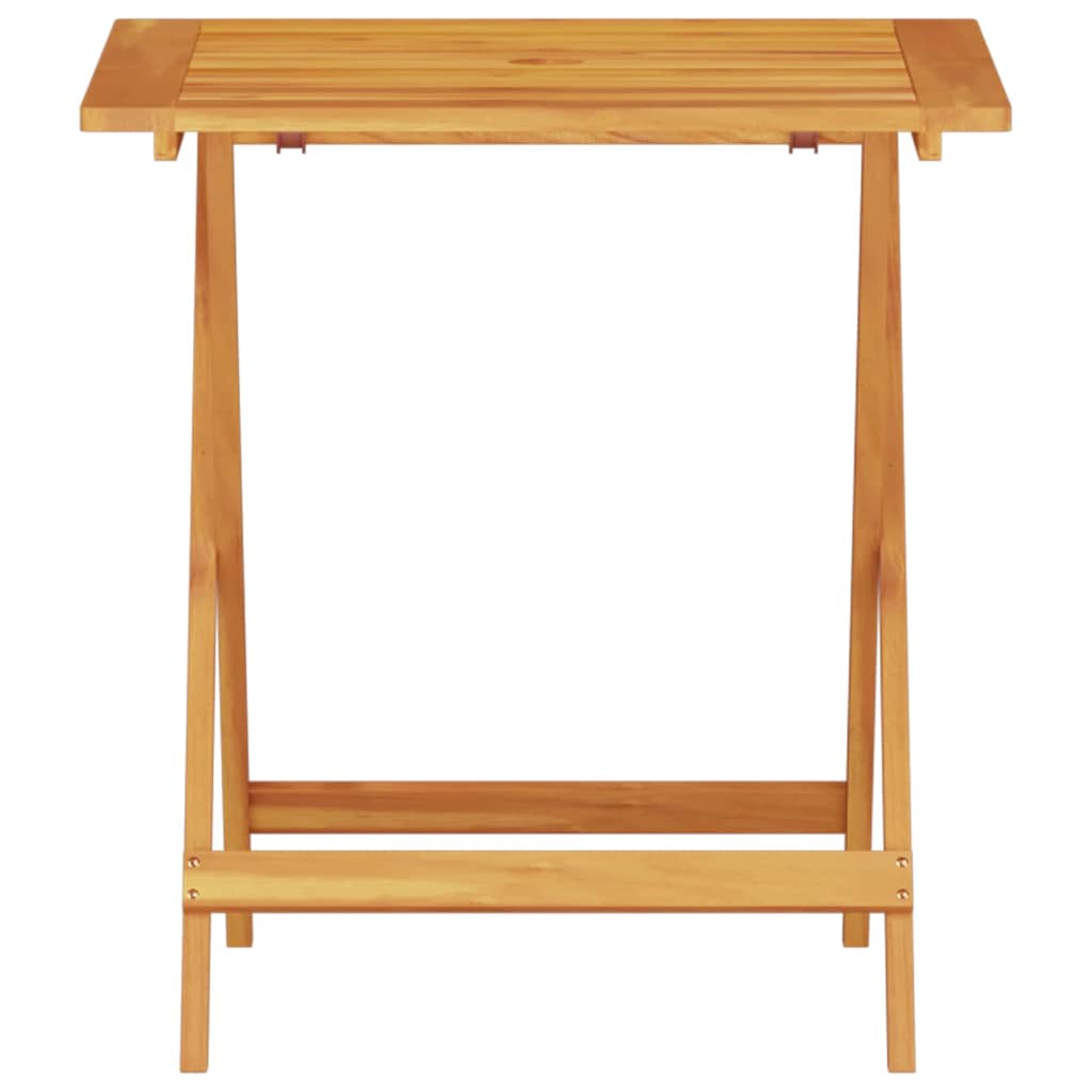 Klapp Bistro Set 3 pcs Braun Akazie Massivholz