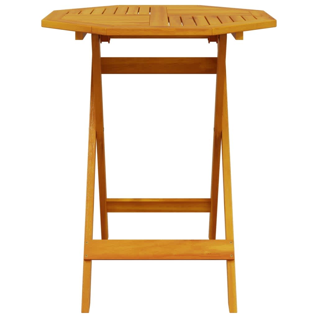 Klapp Bistro Set 3 pcs Braun Akazie Massivholz