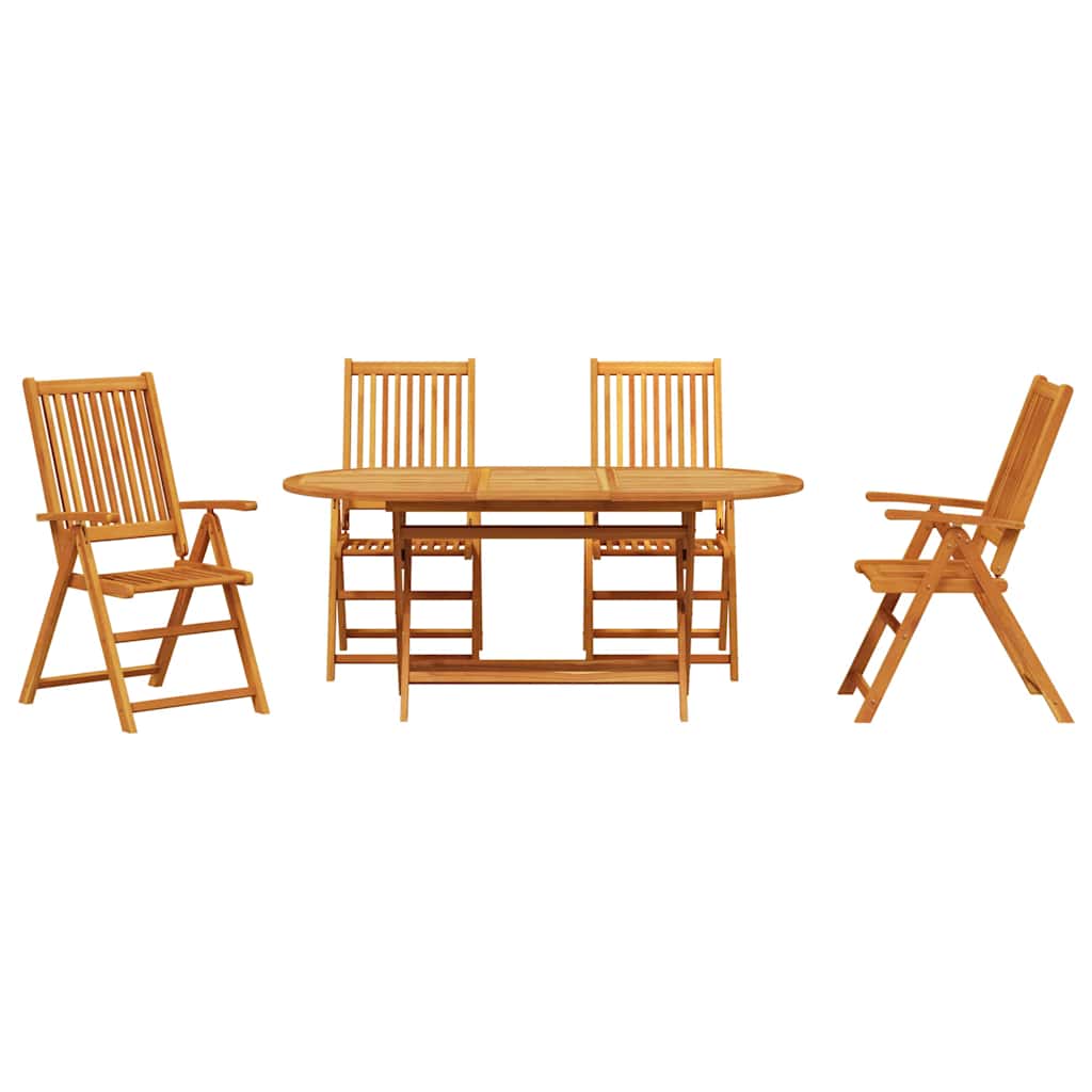 Garten Essgruppe 5 pcs Braun Akazie Massivholz