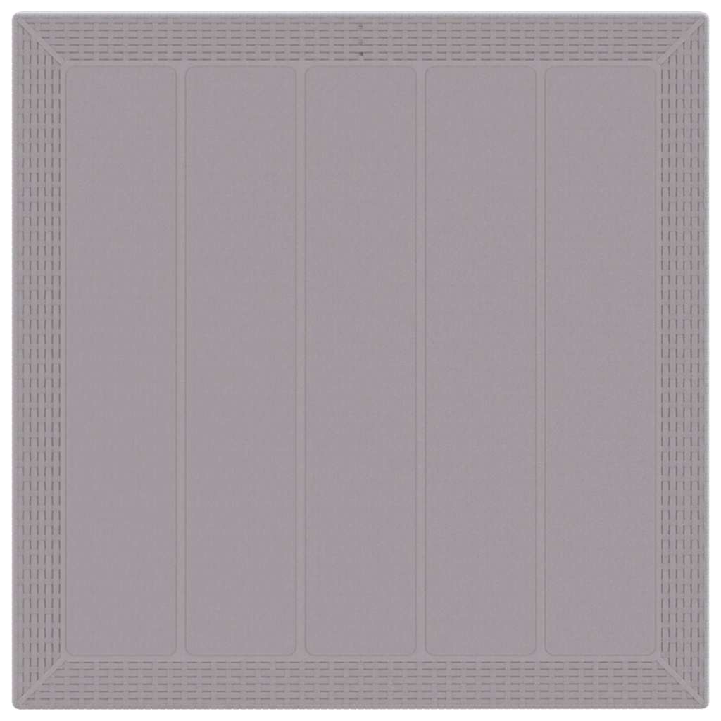 Gartentisch Hellgrau 100 x 100 x 73 cm Poly-Rattan