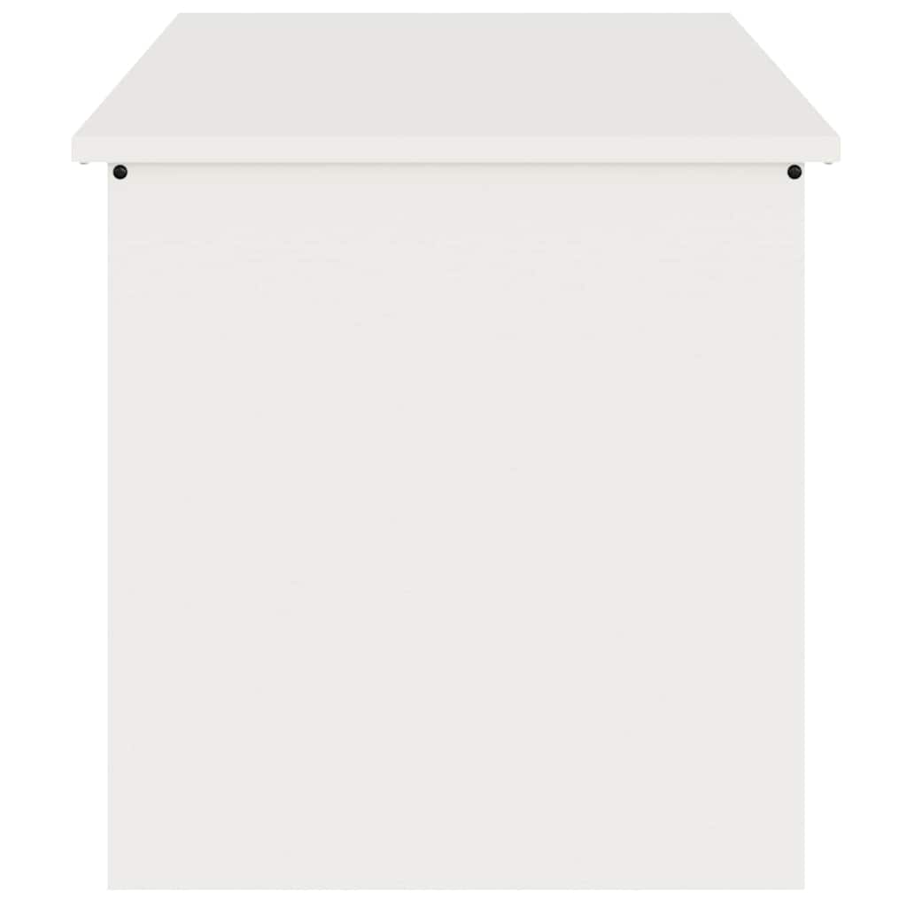 Außenlagerbox mit Speicher Weiß 100 x 50,5 x 50 cm Stahl