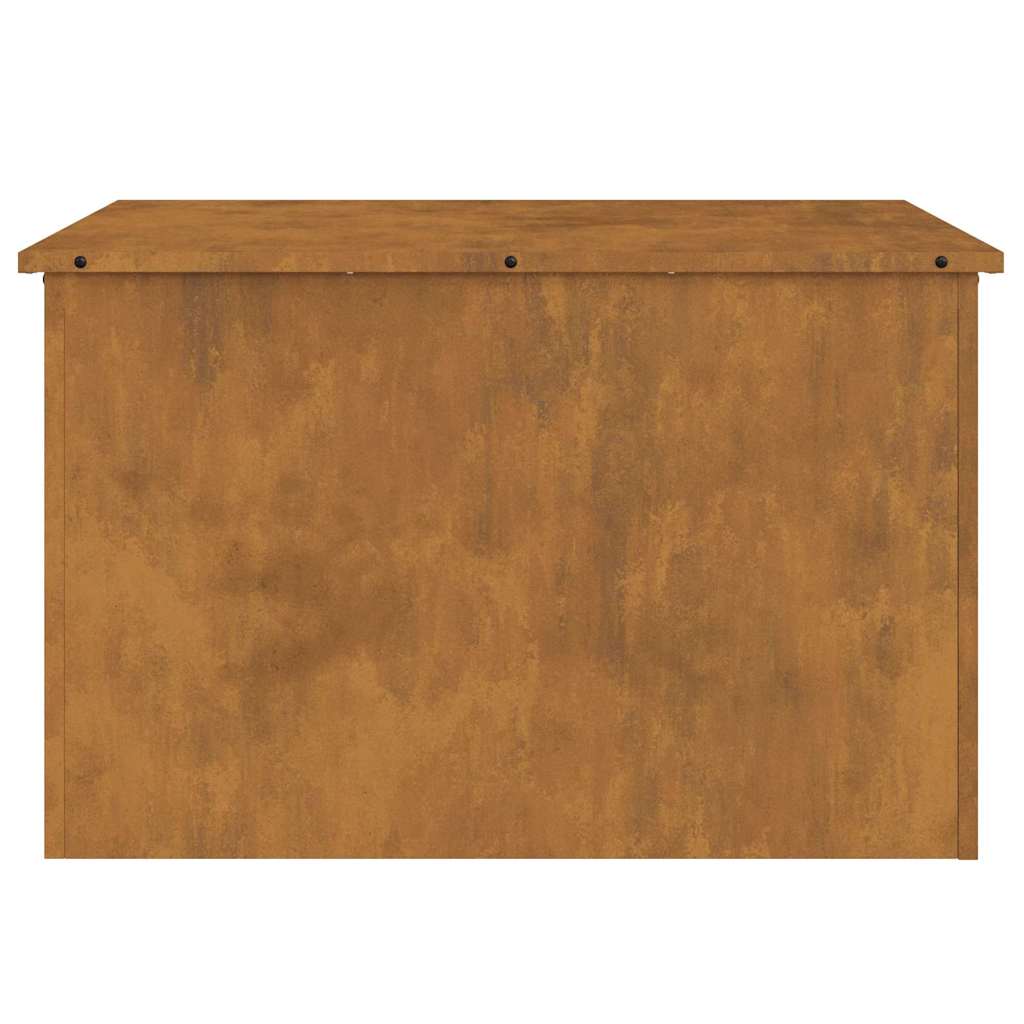 Außenlagerbox mit Speicher Rostig 80 x 50,5 x 50 cm Stahl